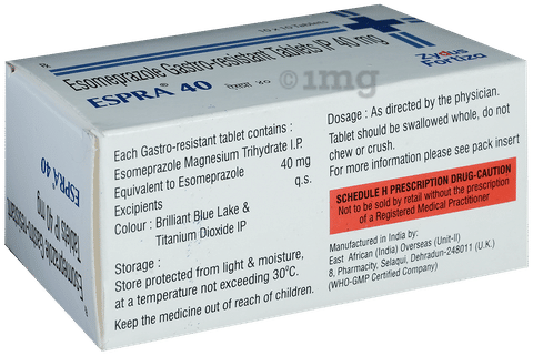 Espra 40mg Tablet image
