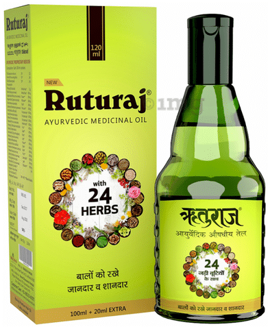Ruturaj Ayurvedic Medicinal Hair Oil (120ml Each): Buy combo pack of 4  bottles at best price in India | 1mg