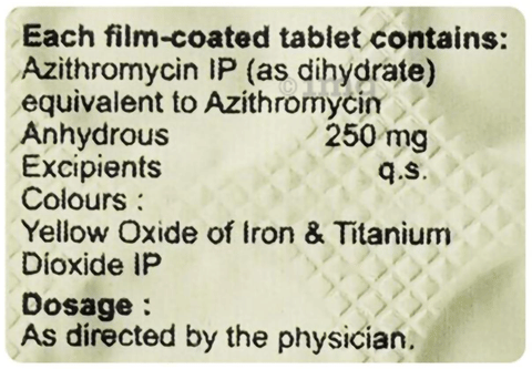Azithral 250mg Tablet image