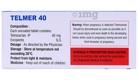 Telmer 40 Tablet image Telmer 40 Tablet image