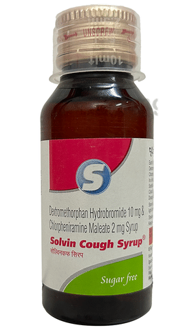 Solvin Cough Syrup Sugar Free image