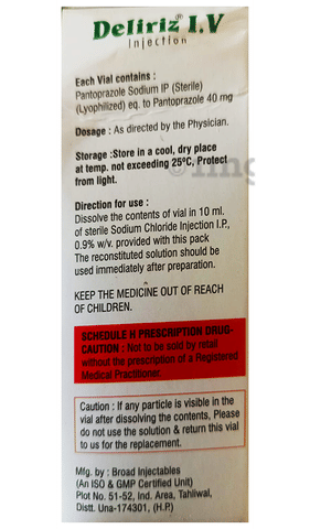 Deliriz I.V Injection image