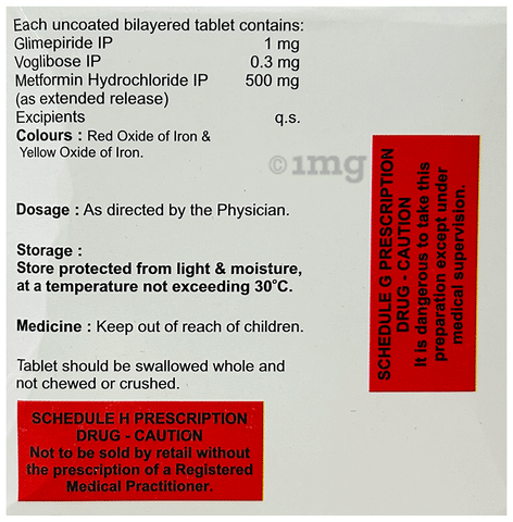 Switglim-MV 1/0.3 Tablet ER