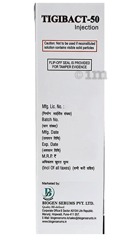 Tigibact 50 Injection image