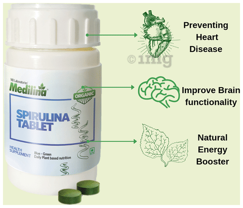 Medilina Spirulina Tablet image Medilina Spirulina Tablet image