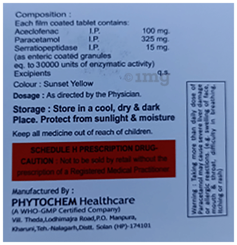 Triofenac-SP Tablet image