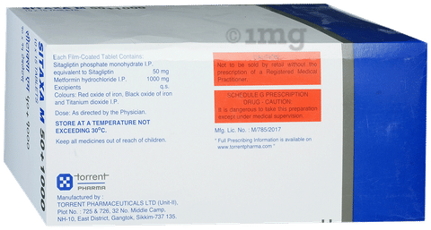 Sitaxa M 50/1000 Tablet image Sitaxa M 50/1000 Tablet image