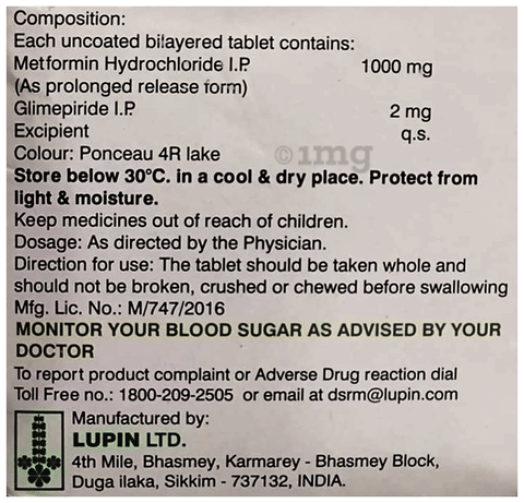 Gluconorm G2 Forte Tablet PR image Gluconorm G2 Forte Tablet PR image