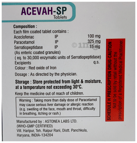 Acevah-SP Tablet image Acevah-SP Tablet image