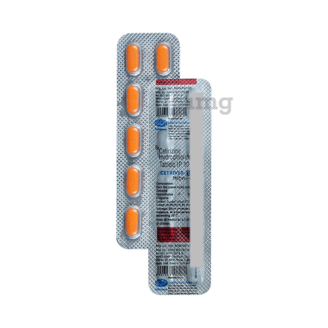 cetriver 10mg tablet