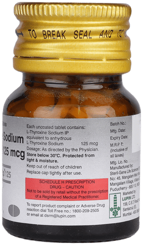 Thyroup 125 Tablet image Thyroup 125 Tablet image
