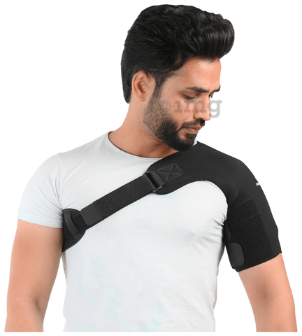 OTC Neoprene Shoulder Support, Black, Large 