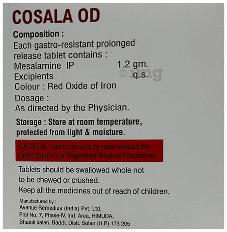 Cosala OD 1200mg Tablet image Cosala OD 1200mg Tablet image