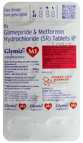 Glymiz-M1 Tablet SR image Glymiz-M1 Tablet SR image