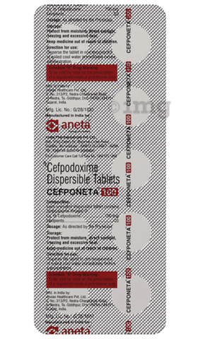 Cefponeta 100 Tablet DT image Cefponeta 100 Tablet DT image