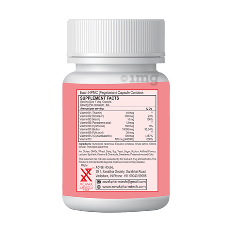 Pharmtech B-Complex 10000mcg Veg Capsule image Pharmtech B-Complex 10000mcg Veg Capsule image