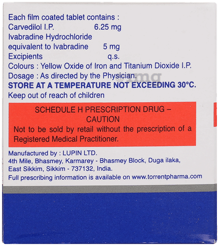 Ivanode C 6.25mg/5mg Tablet image Ivanode C 6.25mg/5mg Tablet image