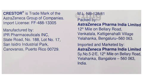 Crestor 10mg Tablet image