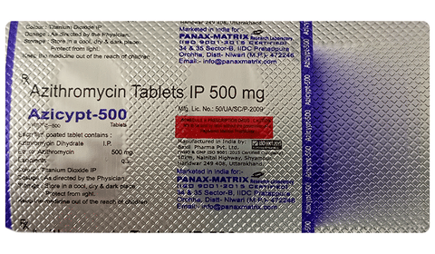 Azicypt 500 Tablet image