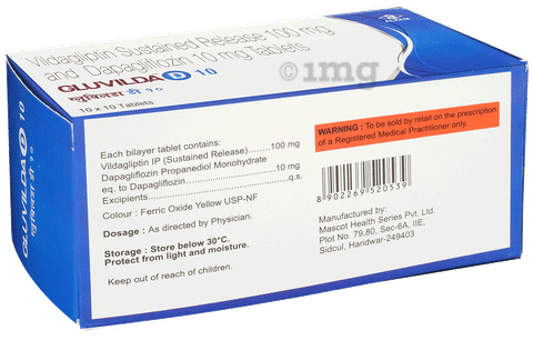 Gluvilda D 10mg/100mg Tablet image Gluvilda D 10mg/100mg Tablet image