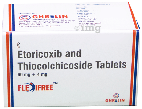 फ्लेक्सीफ्री 60mg/4mg टैबलेट image