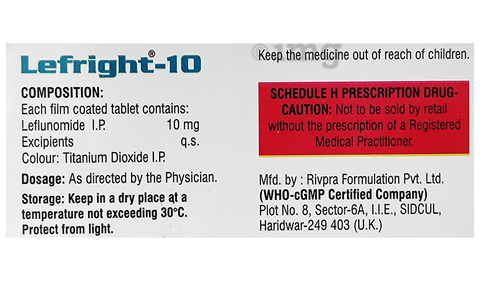 Lefright 10mg Tablet image