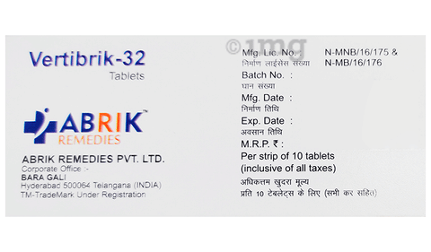 Vertibrik 32 Tablet SR image Vertibrik 32 Tablet SR image
