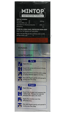 Mintop Forte 10% Hair Regrowth Formula image Mintop Forte 10% Hair Regrowth Formula image