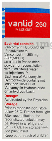 Vanlid 250mg Injection