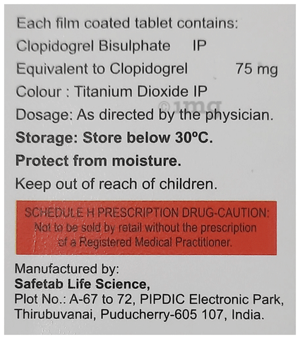 Clopel 75 Tablet image