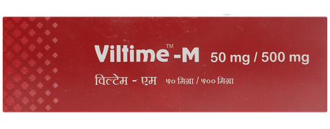 Viltime M 500mg/50mg Tablet image Viltime M 500mg/50mg Tablet image