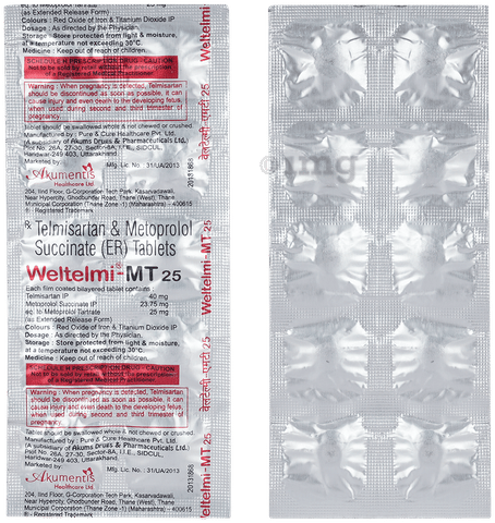 Weltelmi MT 25mg Tablet image