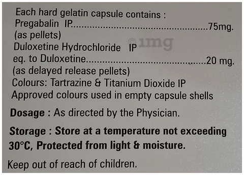 Dutidep PG 20/75 Capsule DR image Dutidep PG 20/75 Capsule DR image