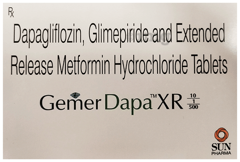 Gemer Dapa XR 10/1/500 Tablet