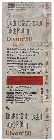 Divon 50mg Tablet image