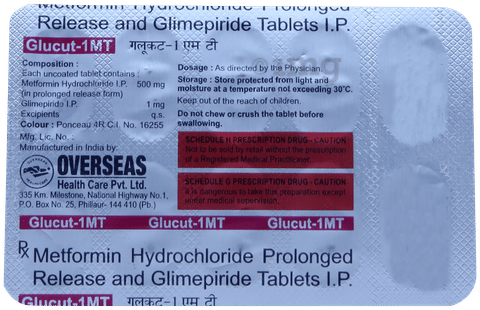 Glucut 1 MT Tablet image