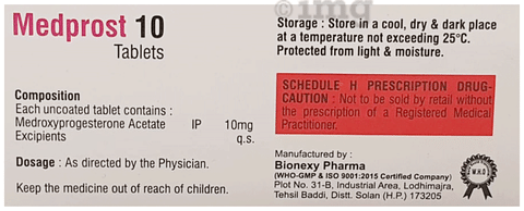 Medprost 10 Tablet image
