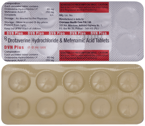 Dvn Plus 80mg/250mg Tablet image Dvn Plus 80mg/250mg Tablet image