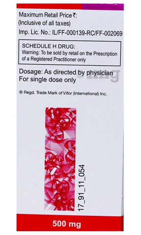 Ferinject 500mg Injection image