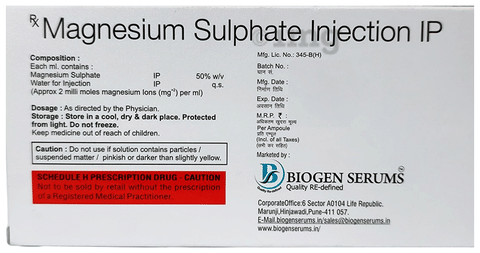 Magnesium Sulphate Injection