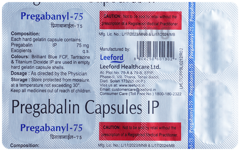 pregabaNYL 75 Capsule image