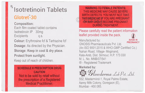Glotret 30mg Tablet image