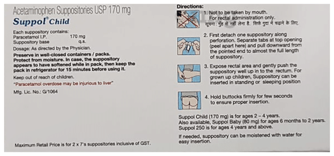 Suppol Child Suppository