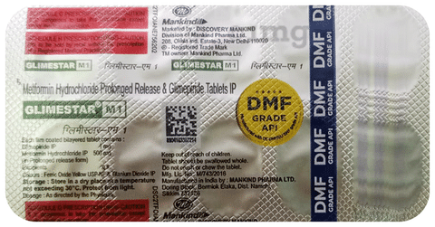 GLIMSTAR M 1.0mg/500mg Tablet