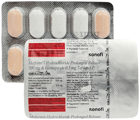 Semi Amaryl M Tablet PR image Semi Amaryl M Tablet PR image