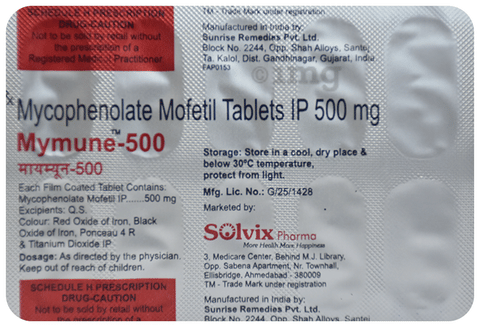 Mymune 500 Tablet image Mymune 500 Tablet image