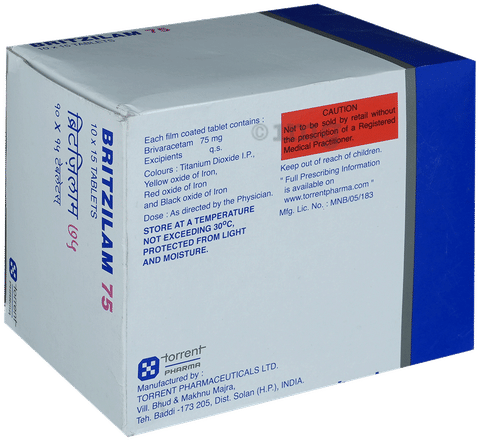 Britzilam 75 Tablet image