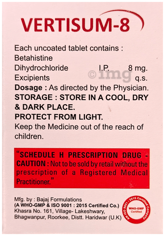 Vertisum 8 Tablet image Vertisum 8 Tablet image