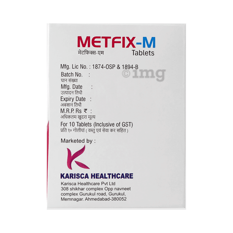 Metfix-M Tablet SR image Metfix-M Tablet SR image