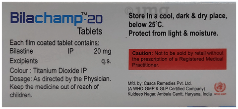 Bilachamp 20 Tablet image